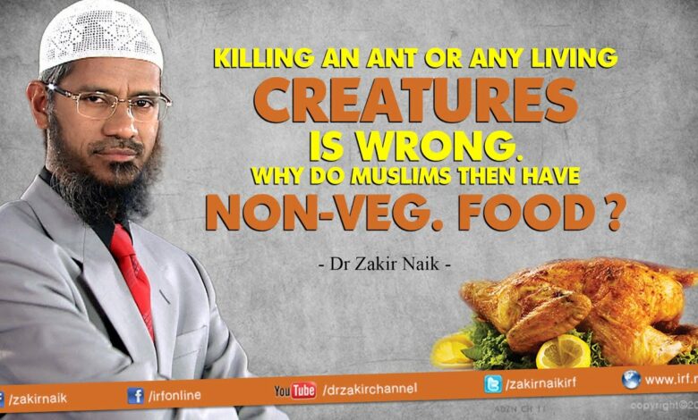 Killing an ant or any living creature is wrong. Why do Muslims then have Non-Veg. food?