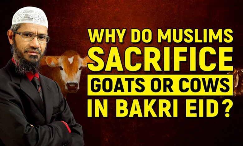 Why do Muslims Sacrifice Goats or Cows in Bakri Eid? - Dr Zakir Naik
