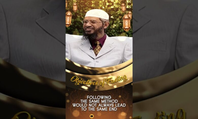 Following the Same Method would not always lead to the Same End - Dr Zakir Naik